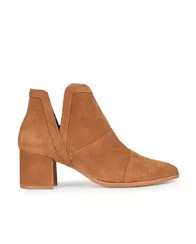 Женские ботильоны из замшевой кожи с боковым разрезом Popa, коричневый