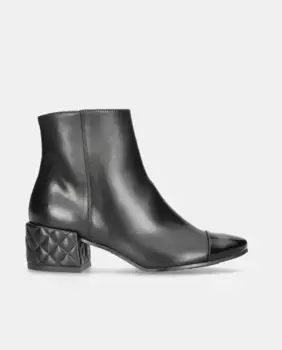 Женские ботильоны Jendayi из мягкой наппы с лакированным носком Pretty Ballerinas, черный