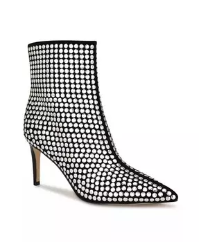 Женские ботильоны Kepord на каблуке-шпильке до щиколотки Nine West, серебро