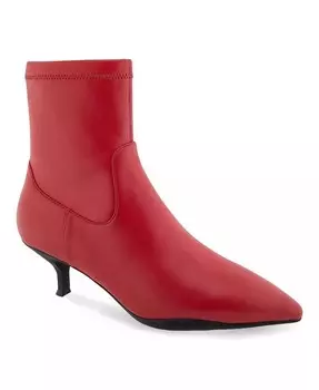 Женские ботильоны Lasko на каблуке-китенке Aerosoles, красный