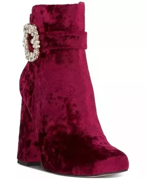 Женские ботильоны Luminna на блочном каблуке с пряжкой и украшением Jessica Simpson, красный