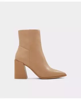 Женские ботильоны на блочном каблуке и заостренном носке Aldo, бежевый