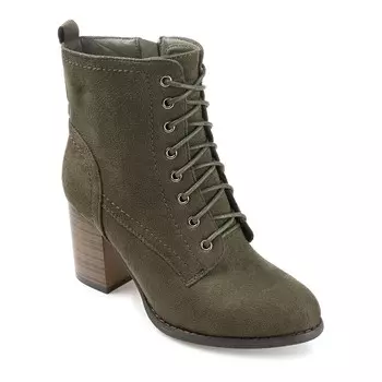 Женские ботильоны на блочном каблуке Journee Collection Baylor, цвет Olive