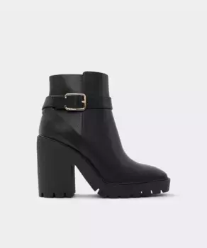 Женские ботильоны на блочном каблуке с квадратным носком Aldo, черный