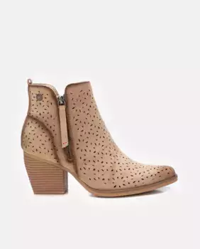 Женские ботильоны на каблуке и застежке-молнии Refresh, бежевый