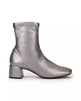 Женские ботильоны на каблуке из эластичной ткани Pedro Miralles, серебрянный