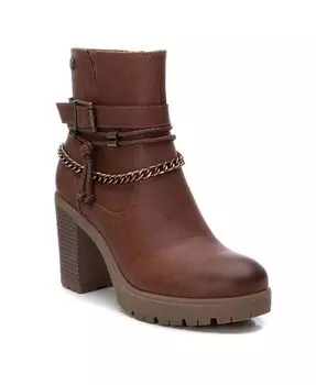 Женские ботильоны на каблуке от XTI, коричневый