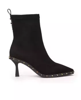 Женские ботильоны на каблуке с острым носком Pedro Miralles, черный