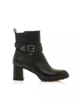 Женские ботильоны на каблуке с пряжкой Mariamare, черный