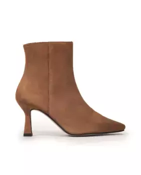Женские ботильоны на каблуке с тонким носком Pedro Miralles, коричневый