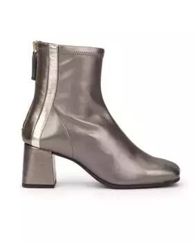 Женские ботильоны на квадратном каблуке Pedro Miralles, серебрянный