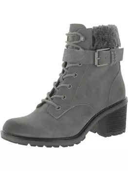 Женские ботильоны на молнии Gemma в армейском стиле и на шнуровке Zodiac, цвет Smoke Leather