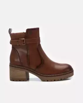 Женские ботильоны на молнии и пряжке Xti, цвет Camel