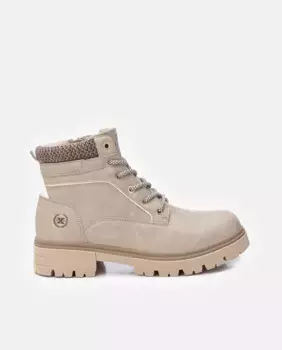 Женские ботильоны на молнии и шнурках Xti, бежевый