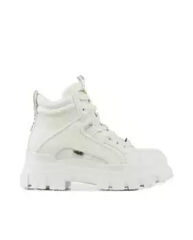 Женские ботильоны на платформе и шнуровке Buffalo, белый