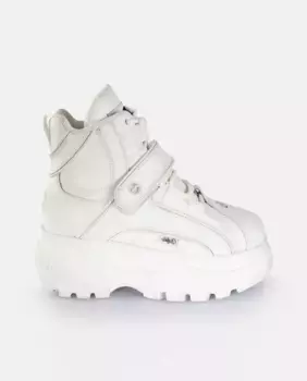 Женские ботильоны на платформе и шнуровке Buffalo, белый