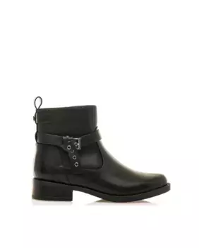 Женские ботильоны на плоской подошве с перекрестными ремешками Mariamare, черный