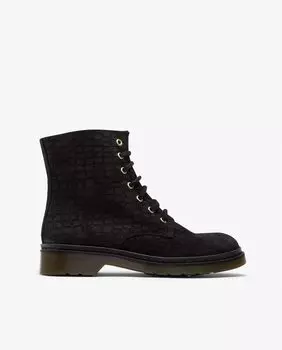 Женские ботильоны на плоской подошве в стиле милитари Cupl, черный