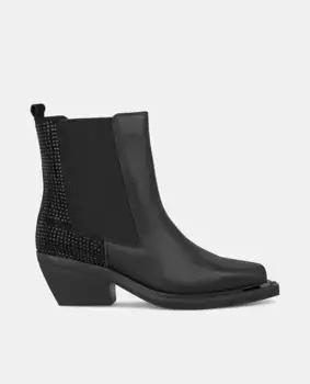 Женские ботильоны на резинке и блестках сзади Alma en Pena, черный