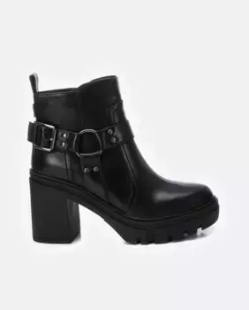 Женские ботильоны на широком резиновом каблуке и молнии Refresh, черный
