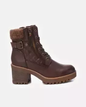 Женские ботильоны на шнуровке и боковой молнии Refresh, коричневый