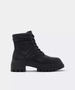 Женские ботильоны на шнуровке с круглым носком Aldo, черный