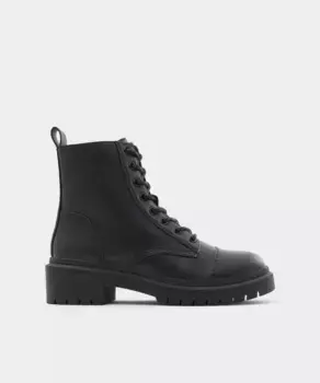 Женские ботильоны на шнуровке с круглым носком Aldo, черный