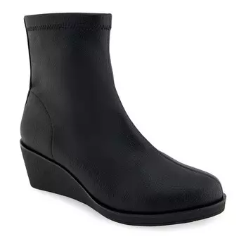 Женские ботильоны на танкетке Aerosoles Binnie, цвет Black Stretch Pebbled