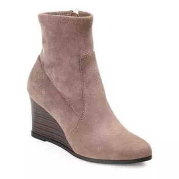 Женские ботильоны на танкетке Journee Collection Hepburn Tru Comfort Foam Journee, серо-коричневый