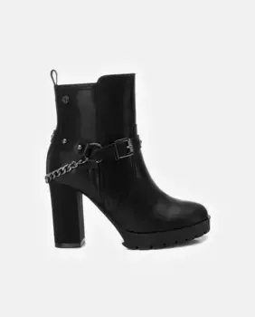 Женские ботильоны на высоком каблуке и молнии сбоку Refresh, черный