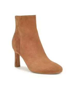 Женские ботильоны Nance 9x9 на коническом каблуке Nine West, белый