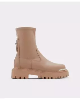 Женские ботильоны натурального цвета с круглым носком Aldo, бежевый