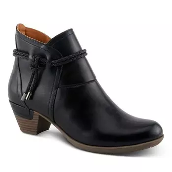 Женские ботильоны Patrizia Dandre на каблуке с плетеным кружевом, черный