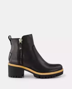 Женские ботильоны Pauline B11 из водонепроницаемой кожи на блочном каблуке Panama Jack, черный