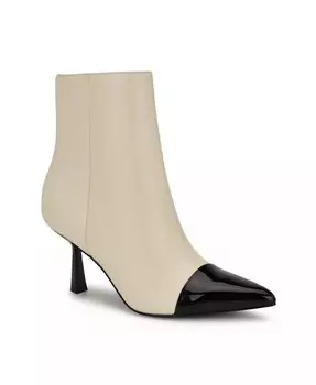 Женские ботильоны-платья на шпильке с острым носком и острым носком Nine West, белый