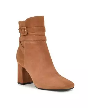 Женские ботильоны Quena 9X9 на блочном каблуке с квадратным носком Nine West