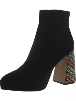 Женские ботильоны Raylan из твида с металлическим блеском Betsey Johnson, цвет black micro fiber