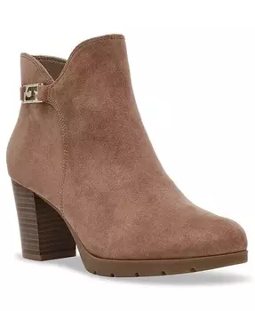 Женские ботильоны Regency на блочном каблуке Anne Klein, коричневый