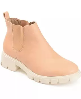 Женские ботильоны Rorke Tru Comfort с выступающей подошвой Journee Collection, бежевый