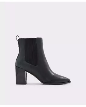Женские ботильоны с анималистической текстурой и острым носком Aldo, черный