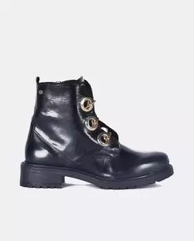 Женские ботильоны с черными цепочками Cupl, черный