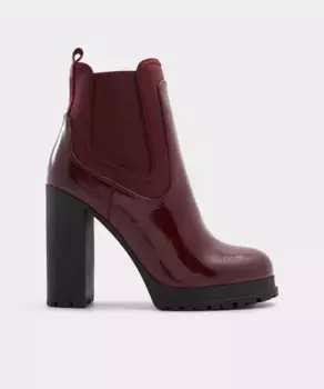 Женские ботильоны с круглым носком Aldo, бордовый