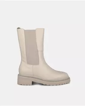 Женские ботильоны с круглым носком и плоским каблуком Alma en Pena, светло-серый