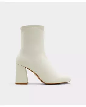 Женские ботильоны с круглым носком на блочном каблуке Aldo, белый