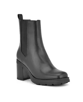 Женские ботильоны с квадратным носком на блочном каблуке Conga Nine West, черный