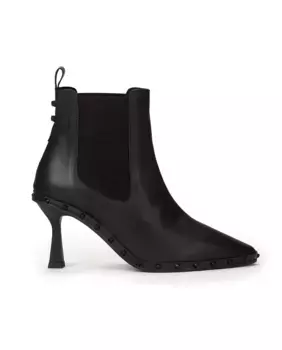 Женские ботильоны с острым носком, заклепками и резинкой Pedro Miralles, черный