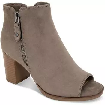 Женские ботильоны с открытым носком на молнии от Ulianaa Style & Co., цвет grey mc