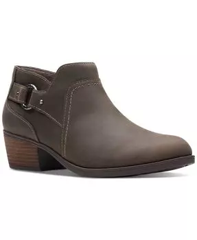 Женские ботильоны с пряжками Charleton Grace до щиколотки Clarks, тан/бежевый