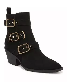 Женские ботильоны с пряжками Finnley Western Sam and Libby, черный