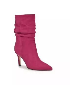 Женские ботильоны с заостренным носком и шпилькой с напуском Nine West, розовый